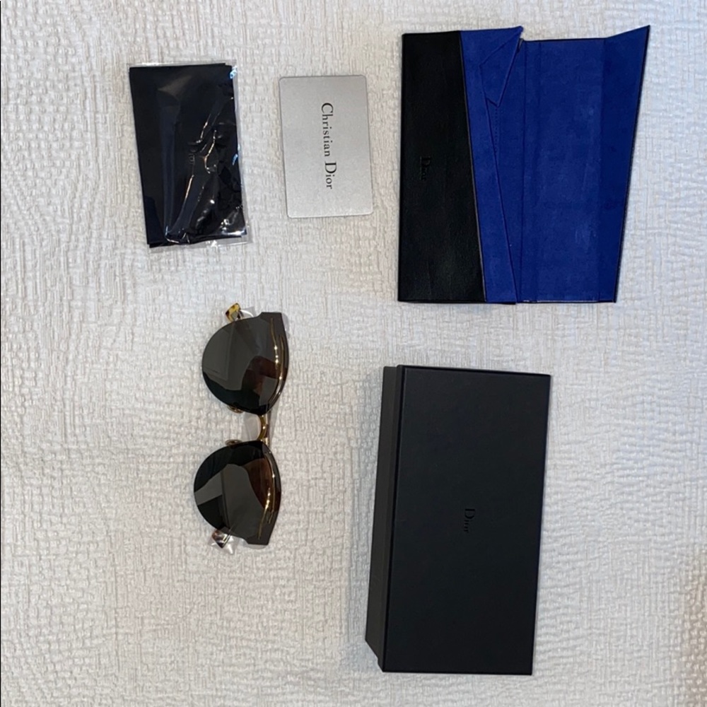 Dior emprise women sunglasses gold Havana 63 mm